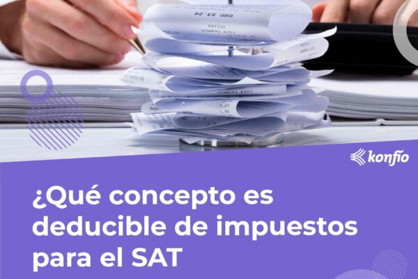 ¿Qué concepto es deducible de impuestos para el SAT?