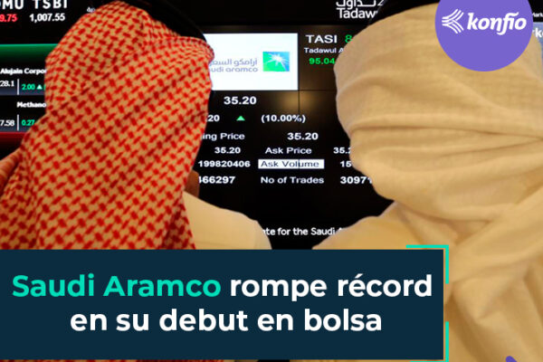 Saudi Aramco rompe récord en su debut en bolsa