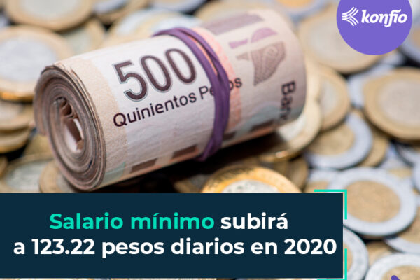 Salario mínimo subirá a 123.22 pesos diarios en 2020