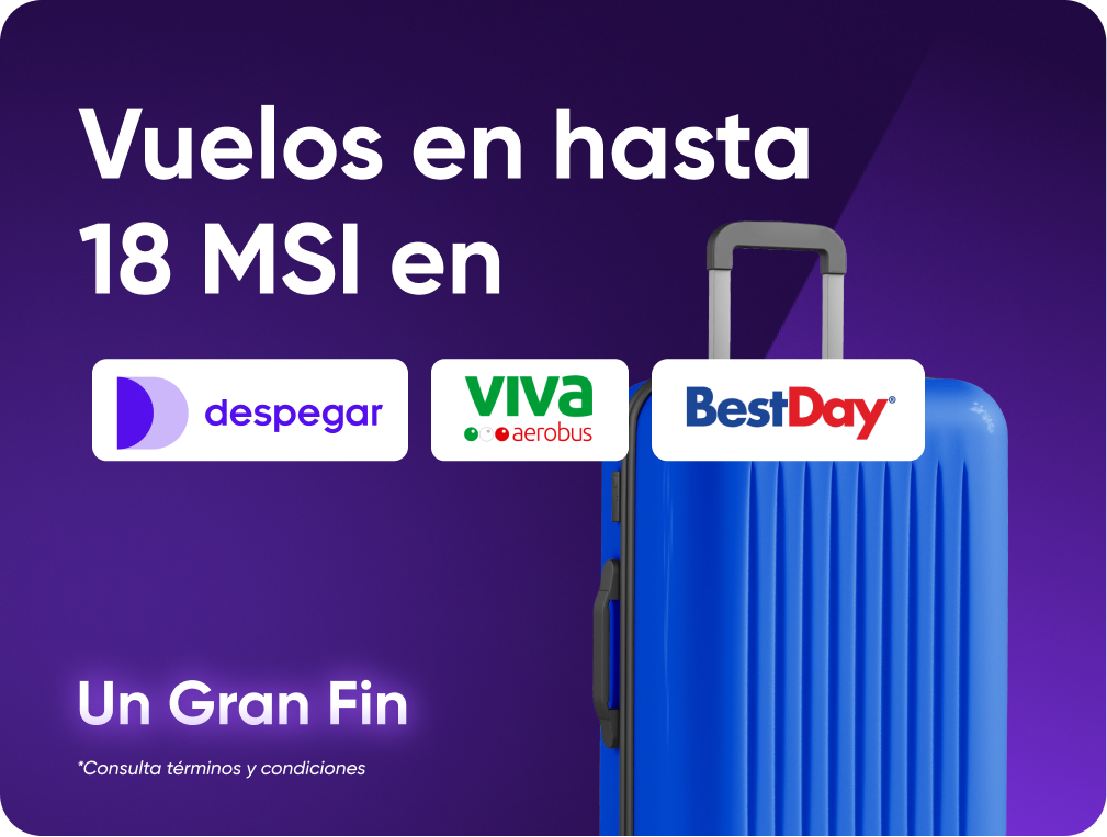 ¿Viaje de negocios? Págalo en hasta 18 meses sin intereses